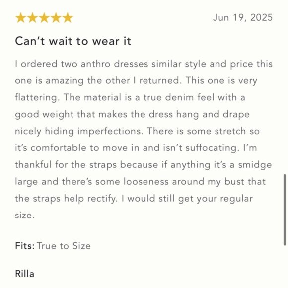 NWT Anthropologie Pilcro Square-Neck Seamed Chambray Midi Dress XS - Picture 7 of 9